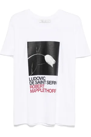 Ludovic De Saint Sernin X Robert Mapplethorpe T-shirt med Tulip and Thorn-tryk