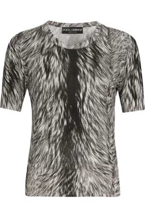 Dolce & Gabbana Top med pelstryk
