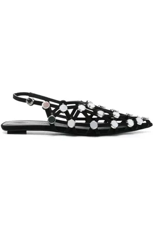 The Attico Grid slingback-sandaler