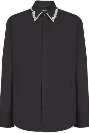 Balmain Skjorte med rhinstenudsmykning