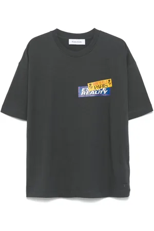 Etudes T-shirt med klistermærke-tryk