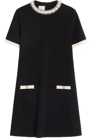 VALENTINO GARAVANI Kort broderet kjole