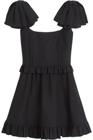 VALENTINO GARAVANI Kort kjole i crepe couture