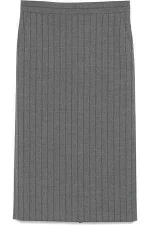 Moschino Mellemlang stribet nederdel
