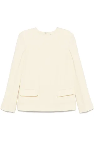 Totême Bluse med slub-tekstur