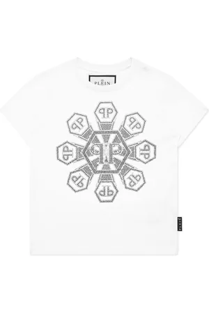 Philipp Plein T-shirt med monogram-nitter