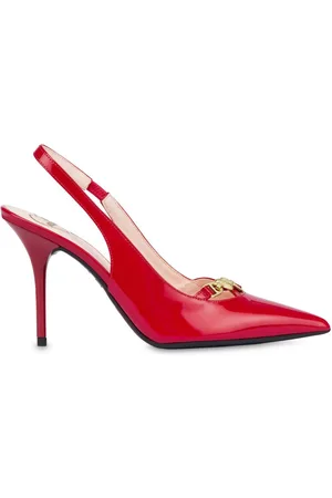 Moschino 100 mm pumps i lakeret læder