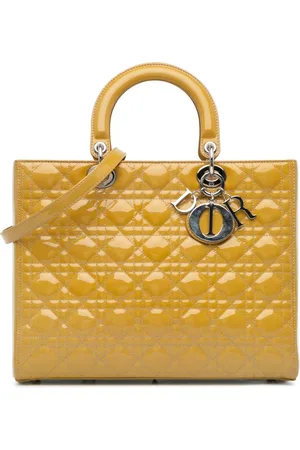 Dior Stor lakeret Cannage Lady Dior satchel-taske fra 2012