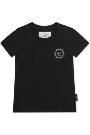 Philipp Plein T-shirt med logo-nitte