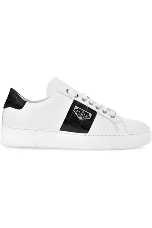 Philipp Plein Sneakers i læder med Triangle Plein-plade