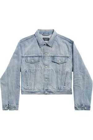 Balenciaga Denimjakke med logotryk