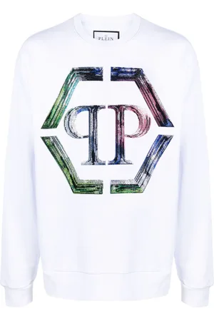 Philipp Plein Strækbar sweatshirt med logotryk