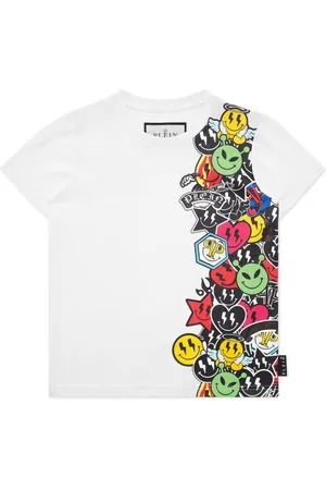 Philipp Plein T-shirt med smil-tryk