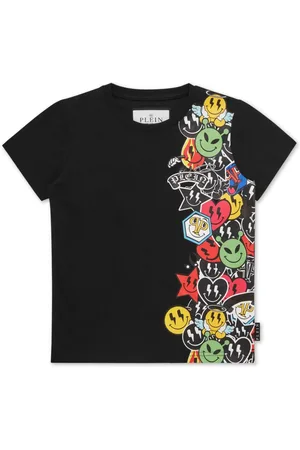 Philipp Plein T-shirt med smil-tryk