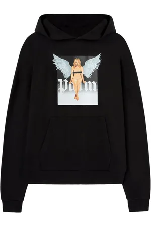 Palm Angels Pin-up hættetrøje med krystaludsmykning