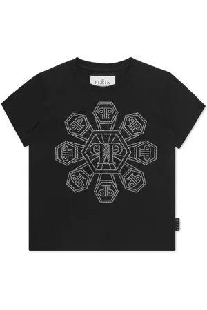 Philipp Plein T-shirt med monogram-nitter