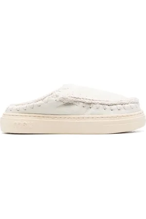 Mou Slip-on-sandaler i læder