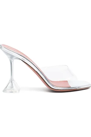 Amina Muaddi Gennemsigtige Lupita 95mm mules