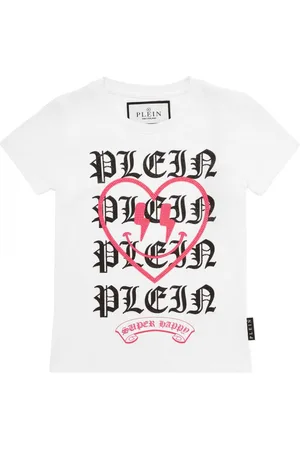 Philipp Plein T-shirt med hjertetryk