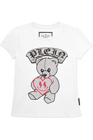 Philipp Plein T-shirt med bamse-nitter
