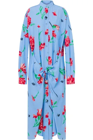 Moschino Mellemlang kjole med blomstertryk