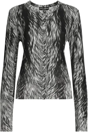 Dolce & Gabbana Cardigan med pelstryk