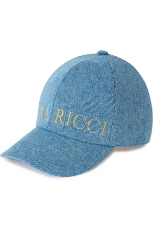 Nina Ricci Logobroderet kasket i denim