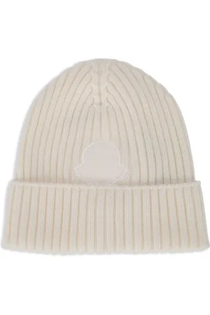 Moncler Ribstrikket hue med logomærke