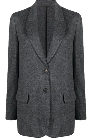 Brunello Cucinelli Enkeltradet blazer i kashmir