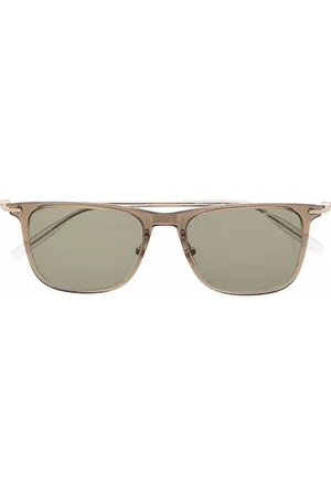 Montblanc Firkantede solbriller med tonet glas