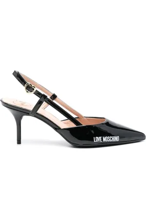 Moschino 80 mm pumps med logotryk