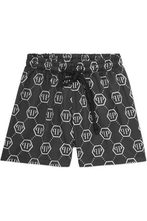 Philipp Plein Badeshorts med monogram-tryk