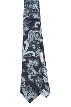 Etro Silkeslips med paisleytryk