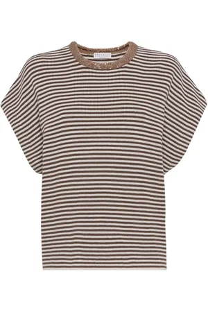 Brunello Cucinelli Stribet T-shirt