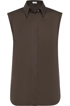 Brunello Cucinelli Skjorte med monili-detalje