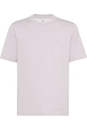 Brunello Cucinelli T-shirt med logotryk