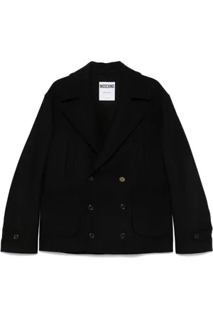 Moschino Dobbeltradet peacoat-frakke
