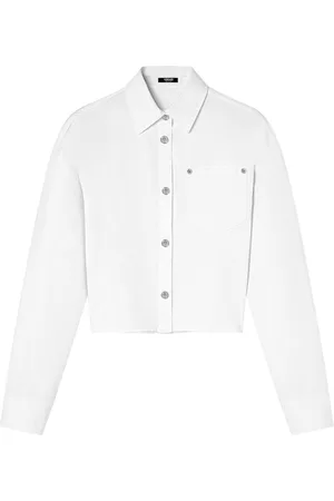 VERSACE Cropped denimskjorte