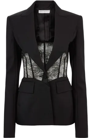 Nina Ricci Blazer med blondepanel