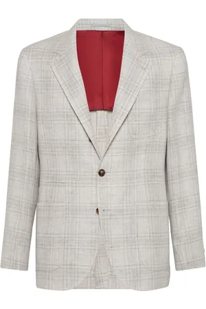 Brunello Cucinelli Blazer i Prince of Wales-tern