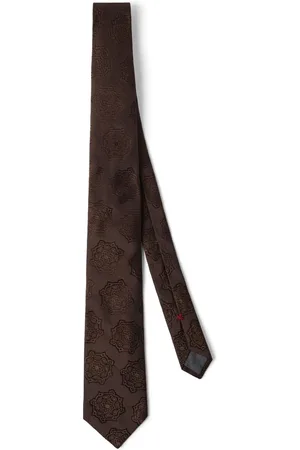 Brunello Cucinelli Silkeslips i paisley-jacquard