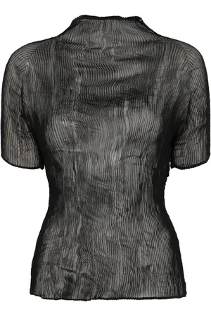 Issey Miyake Snoet top i chiffon