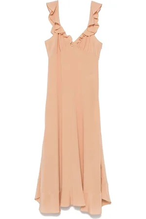 Chloé Lang crepe de chine-kjole