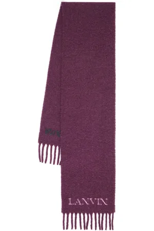 Lanvin Tørklæde i jacquard med logomotiv og frynser