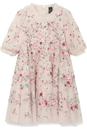 Needle & Thread Kjole med blomsterbroderi