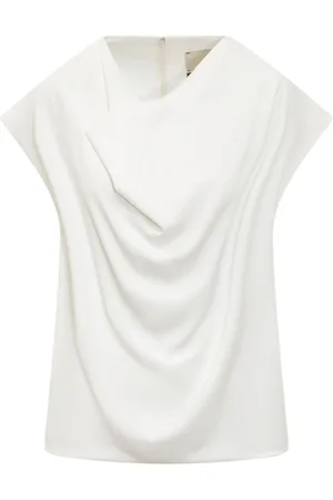 Calcaterra Bluse med draperet detalje