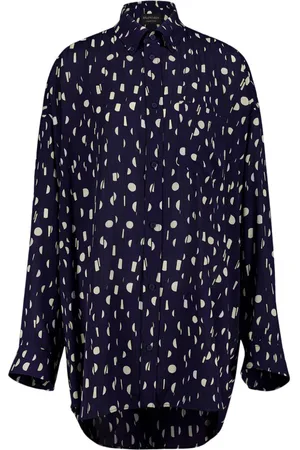 Balenciaga Plisseret skjorte med malet effekt