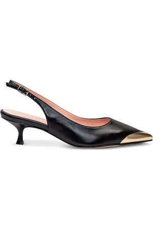 ANNA F. 45 mm pumps i metal med spids tå
