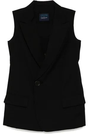 YOHJI YAMAMOTO Vest med bred hakrevers