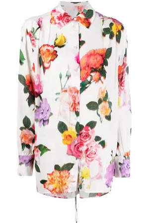 Msgm Langærmet skjorte med blomstertryk
